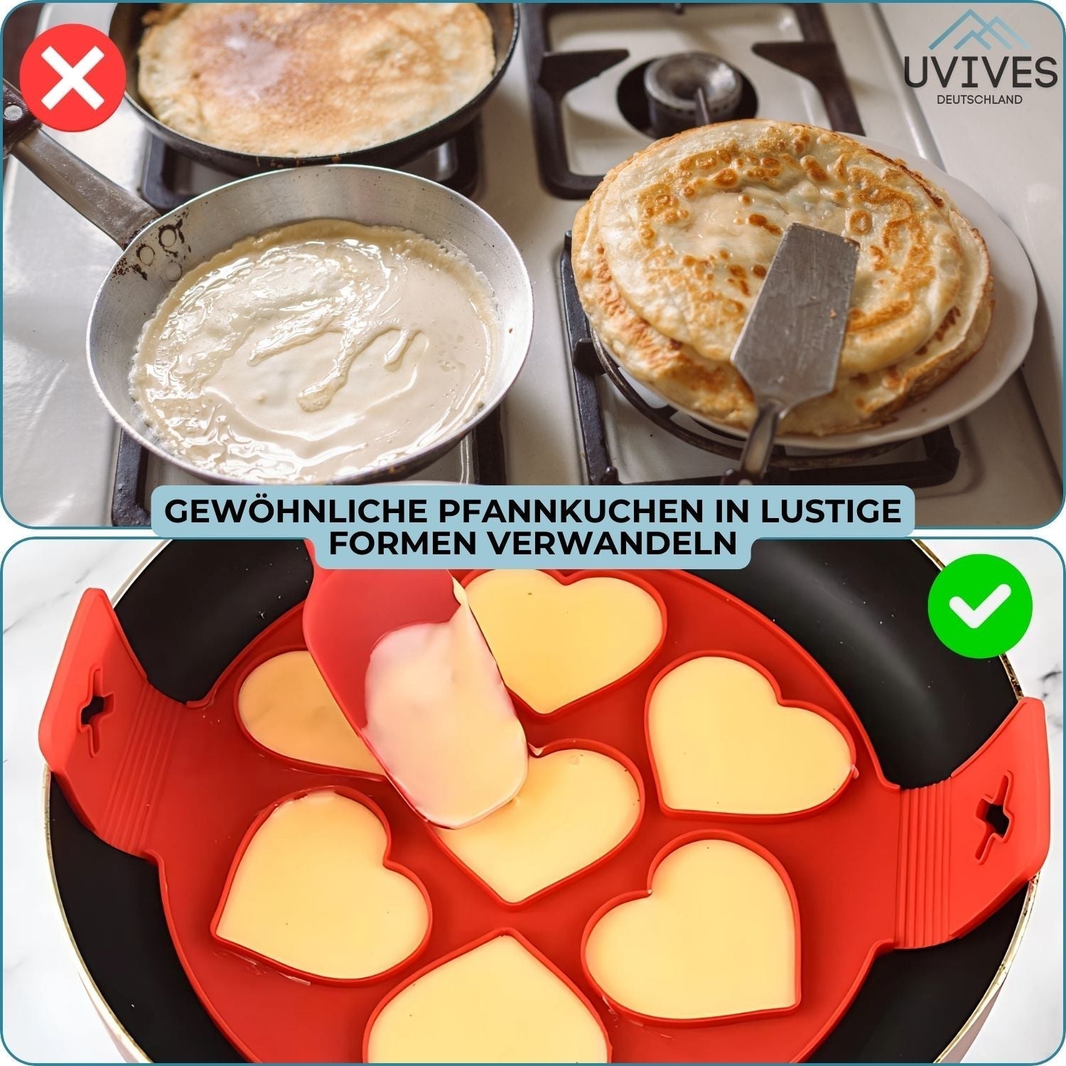 HappyCake™ – Antihaft & hitzebeständig, kreativer Pfannkuchenmacher für leckere Frühstücke [50% Rabatt]