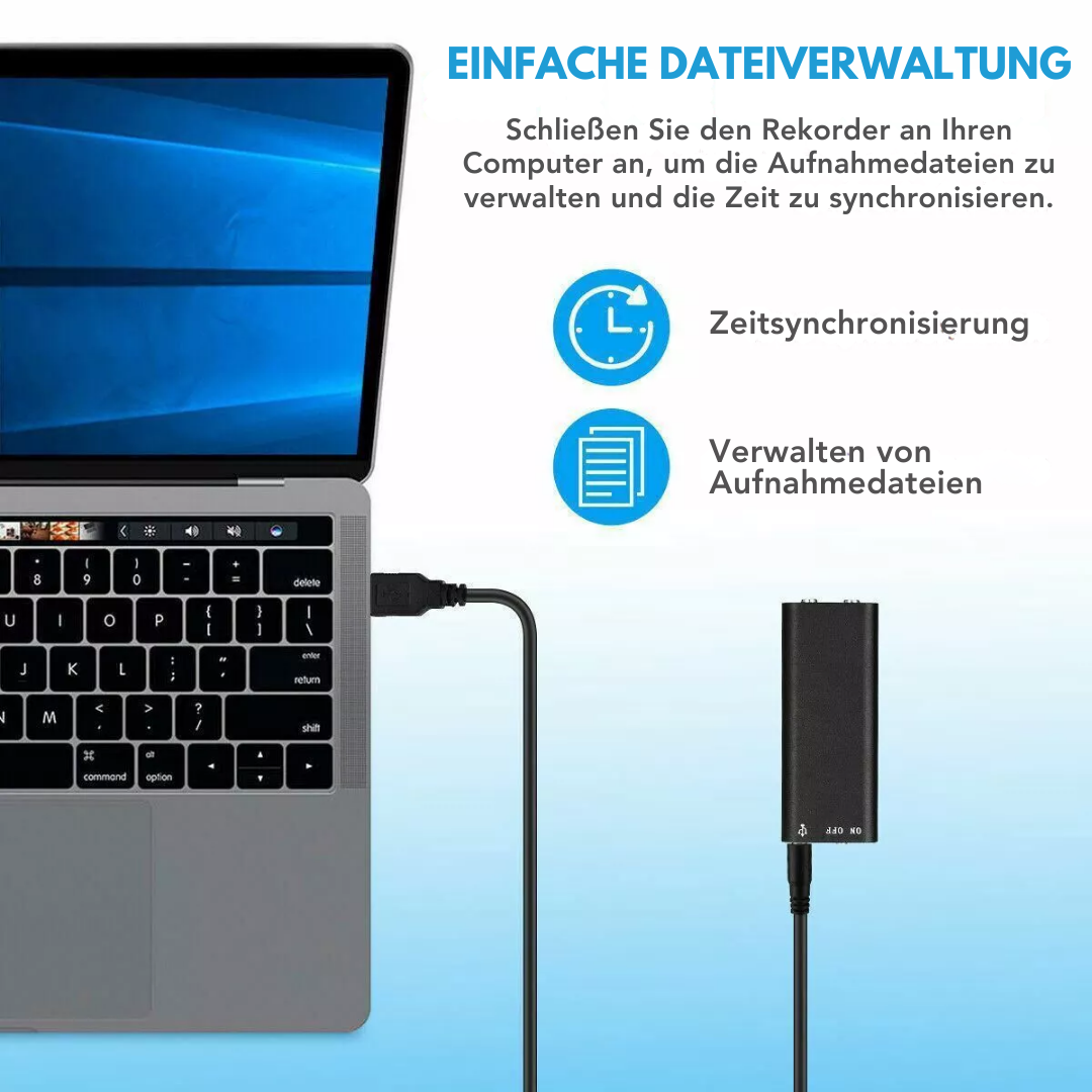 Stealth™ – Spionage-Sprachrekorder für diskrete Audioaufnahmen [50 % Rabatt]