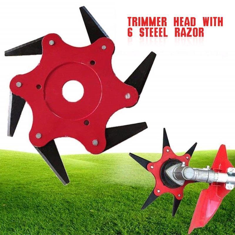 50% Rabatt | SteelBlade™ - Unkrauttrimmer - 6-Stahl-Rasierklinge
