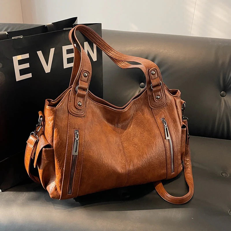 Estella™ – Geräumige Tote Bag aus Leder | 50% Rabatt