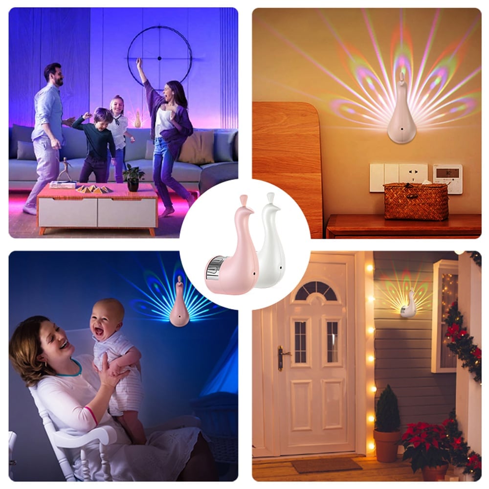 50% Rabatt | GlowFeather™ - Pfauen LED Projektionslicht