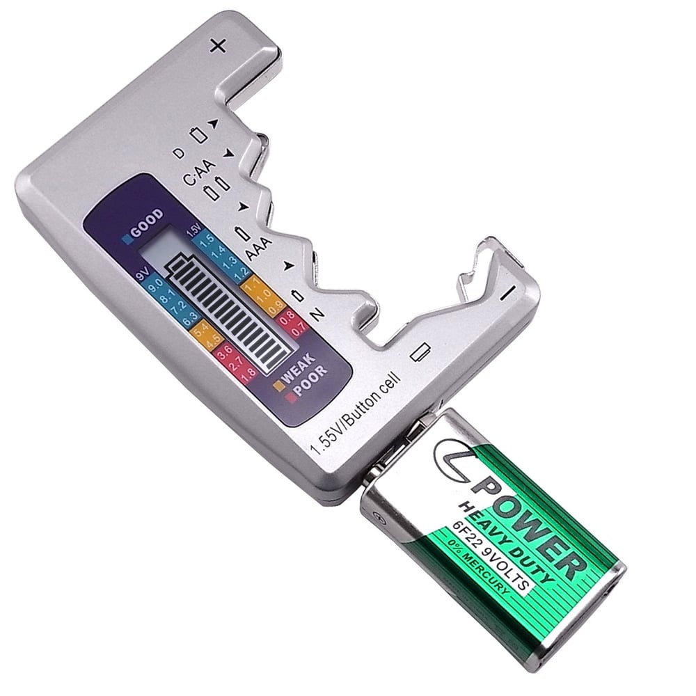 50% Rabatt | VoltTest™ – Schnelltest für AA, AAA, 9V & Knopfzellen