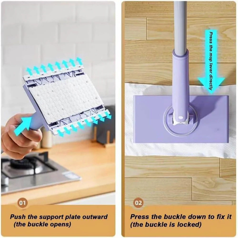 UltraClean™ – Automatischer Wischmopp mit Wischtuchwechselclip | 50% Rabatt