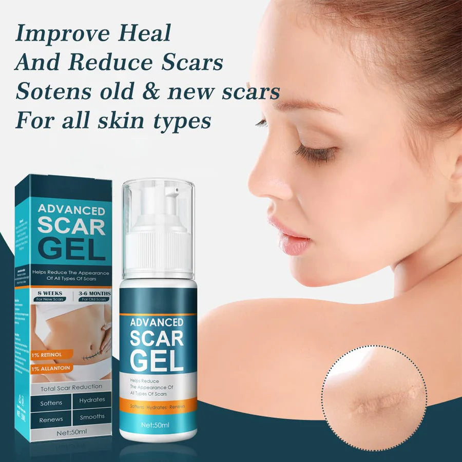 ScarAway™ – Fortschrittliches Gel zur Narbenentfernung für Glatte Haut | 1 + 1 Gratis