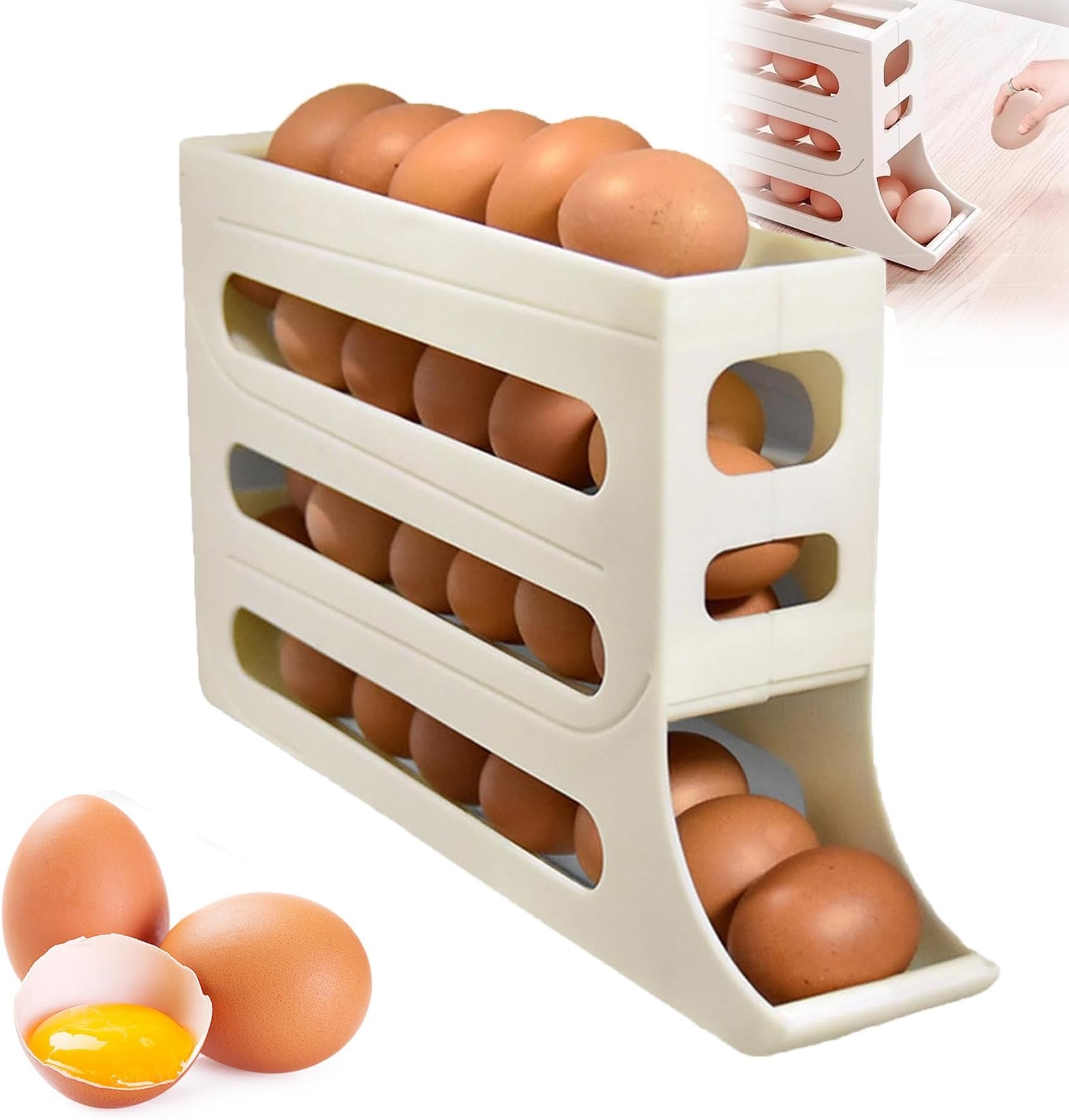 EggShelf™ - 4-stöckiger Eier-Organizer für Kühlschrank & Küche [50% Rabatt]