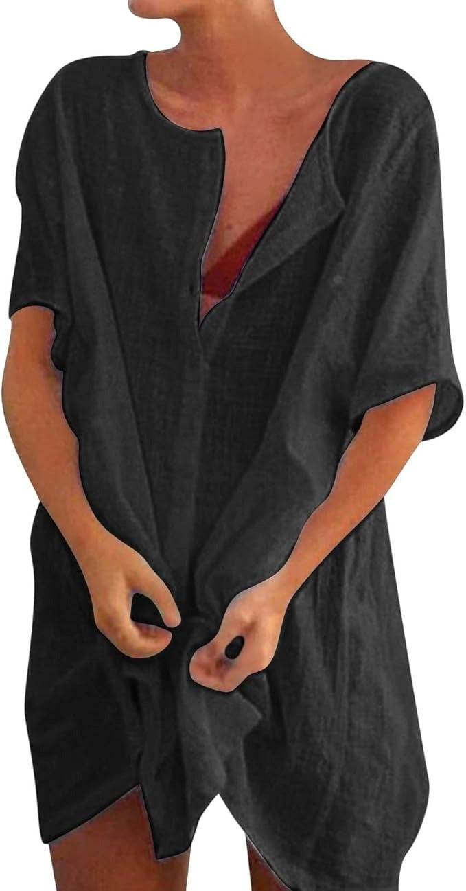 Franka™ - Leinenhemd aus Baumwolle [50% Rabatt]