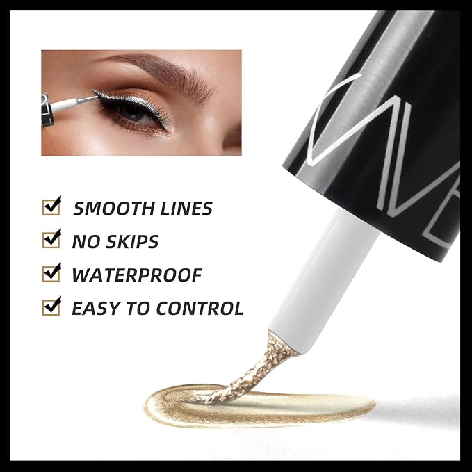 DiamondGlam™ – Flüssig-Eyeliner für präzise Linien & funkelnden Glamour [1 + 1 Gratis]