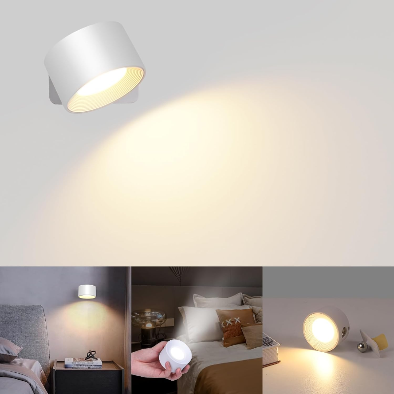 LumiPod Kabellose LED Wandleuchte – Drehbare Designlampe für flexibles Licht