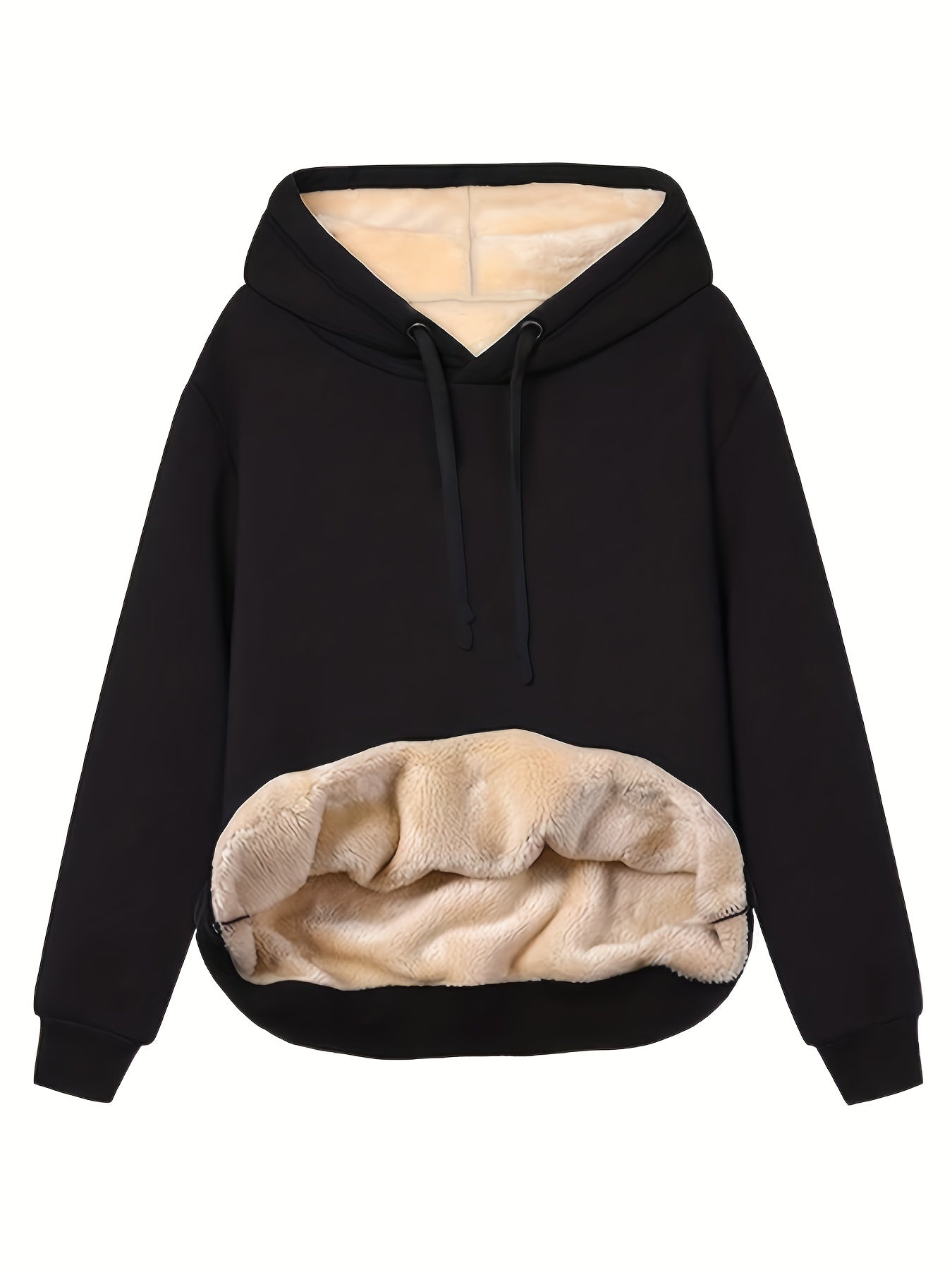 MeraLux Fleece Kapuzenpullover – Warmer Hoodie, Luxuriöser Komfort, Stilvoll, Flauschig, Wintermode