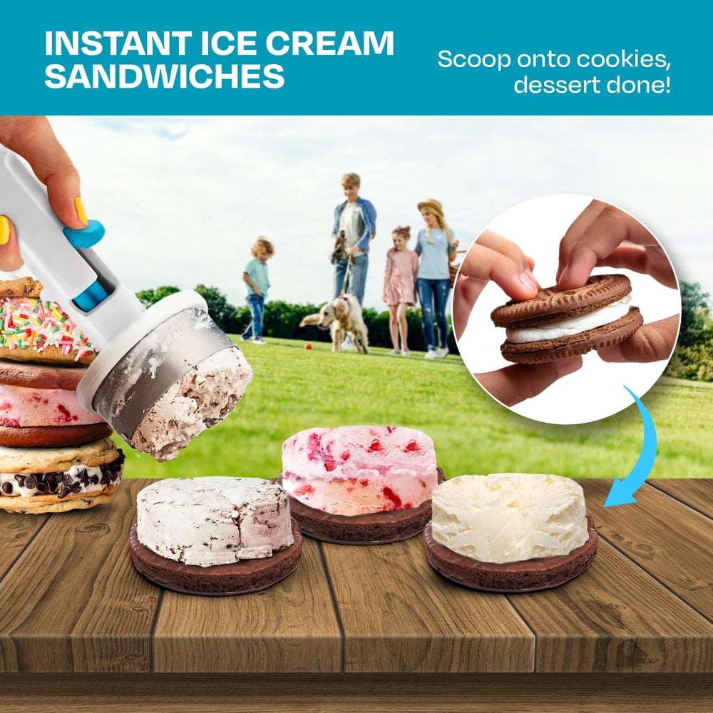 HappyScoop™ - Eiscreme-Sandwich-Portionierer – Ideal für kreative Sommer-Desserts [50% Rabatt]