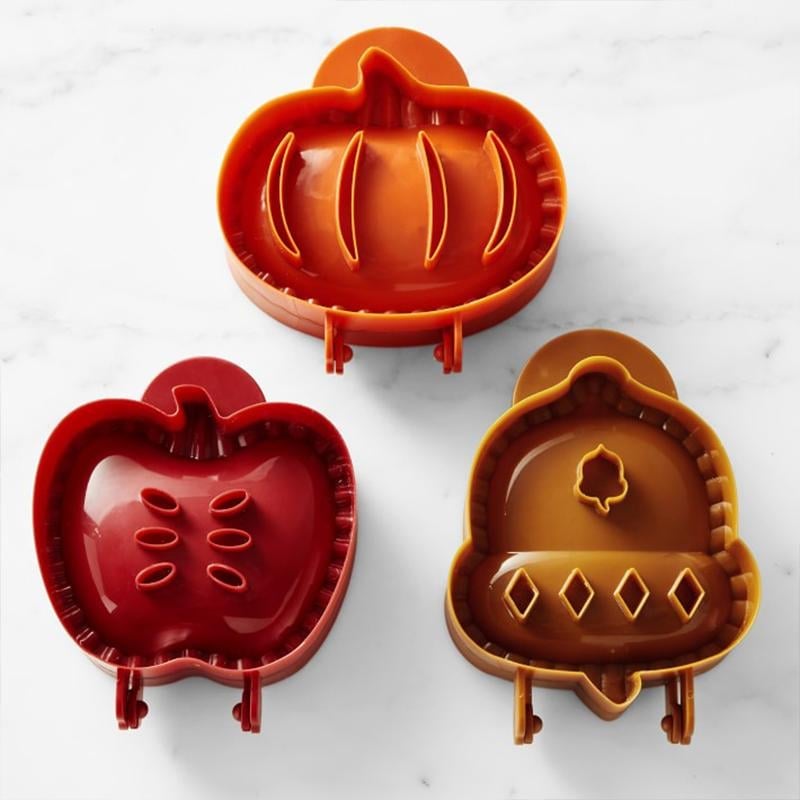 Set saisonaler Hand Pie Formen – Klappbare Kunststoffformen für einfaches Backen