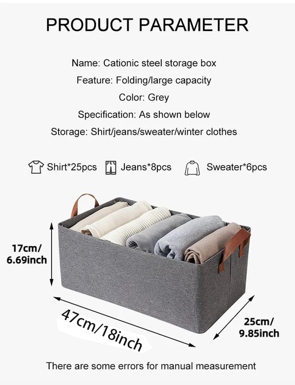 FoldBox™ - Falt-Kleiderschrank mit hoher Tragkraft – Atmungsaktiv & feuchtigkeitsfest [50% Rabatt]