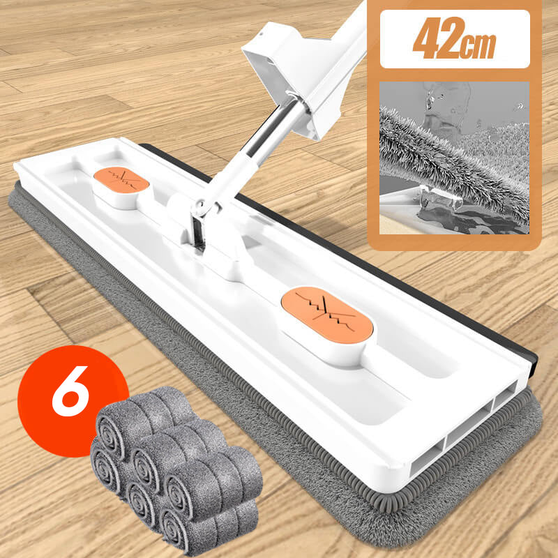 MopPro™ – Großer Flachmopp mit Auswringfunktion | 50% Rabatt