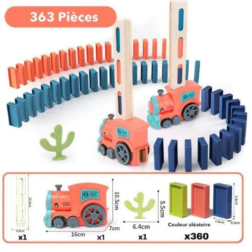 Domino Train™ – Automatischer Domino-Zug für endlosen Spielspaß [50 % Rabatt]