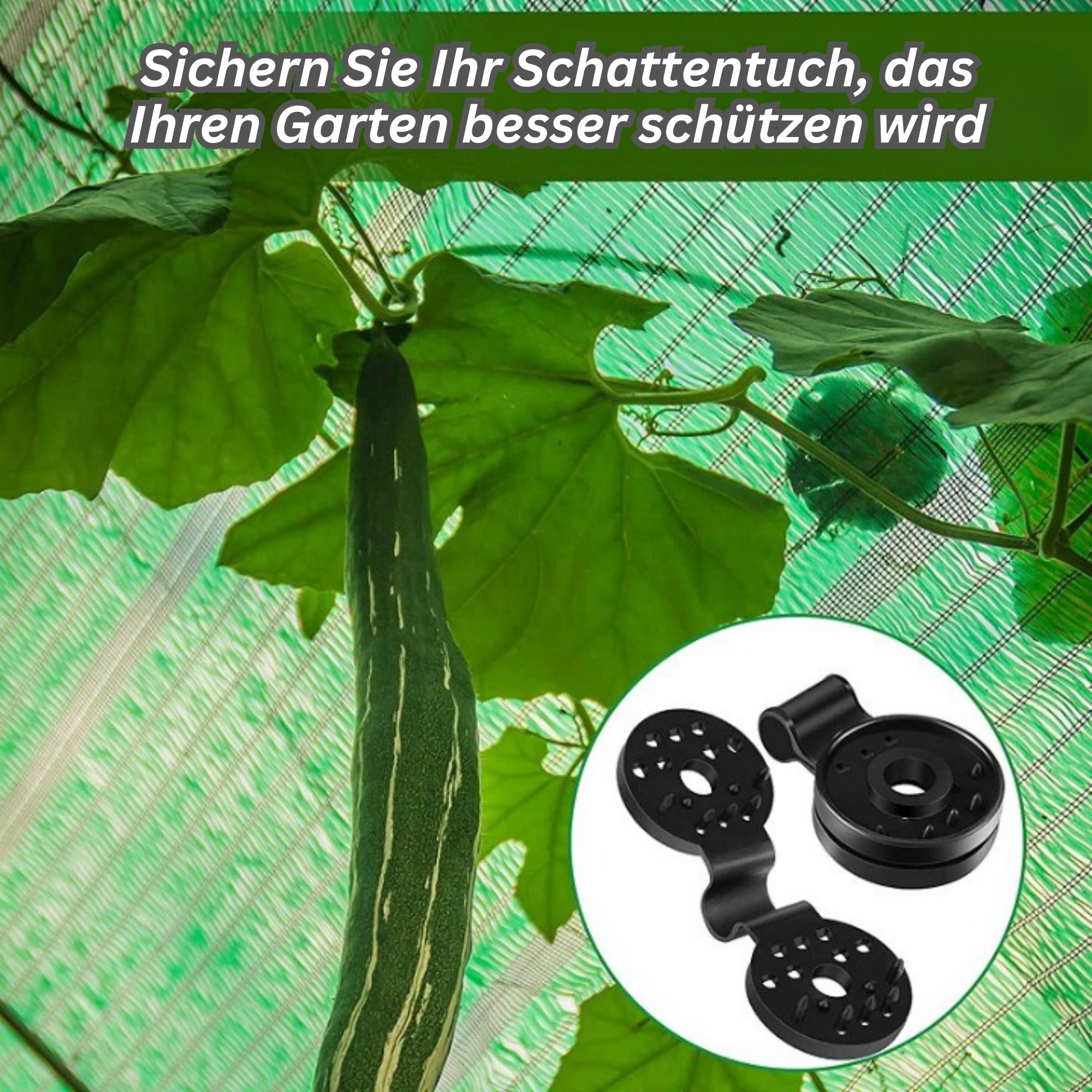 SunClip™ – Robuste Kunststoffklammern für Schattentücher, flexibel und einfach zu befestigen [25 + 25 Gratis]