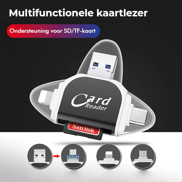 MultiPort™ – 4-in-1 Universal-Multiport SD/TF-Kartenleser | 50% Rabatt