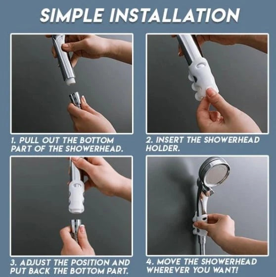 ShowerHolder™ – Stanzfreie Duschkopfhalterung | 1 + 1 Gratis