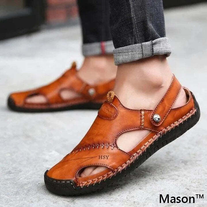 50% Rabatt | Mason™ Outdoor-Ledersandalen Für Männer | Letzter Tag Rabatt