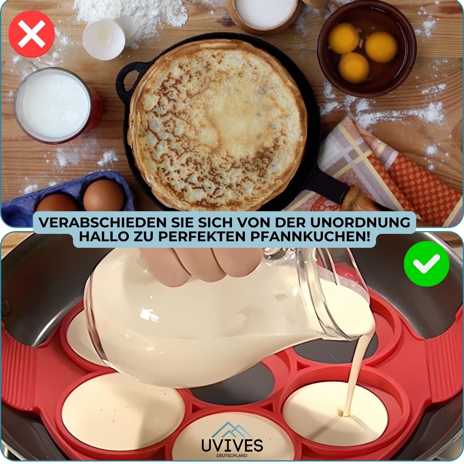 HappyCake™ – Antihaft & hitzebeständig, kreativer Pfannkuchenmacher für leckere Frühstücke [50% Rabatt]
