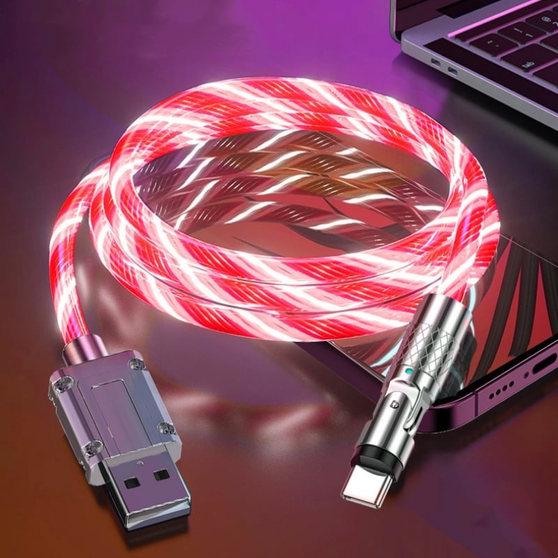 LedCharge™ – 540° drehbarer Stecker & USB-Kabel für ultraschnelles Laden [50 % Rabatt]