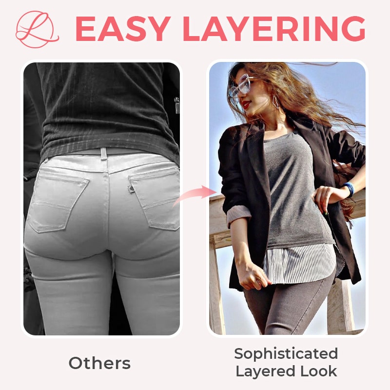 LaziLayer™ – Layering Shirt Extender für vielseitige Looks [50 % Rabatt]