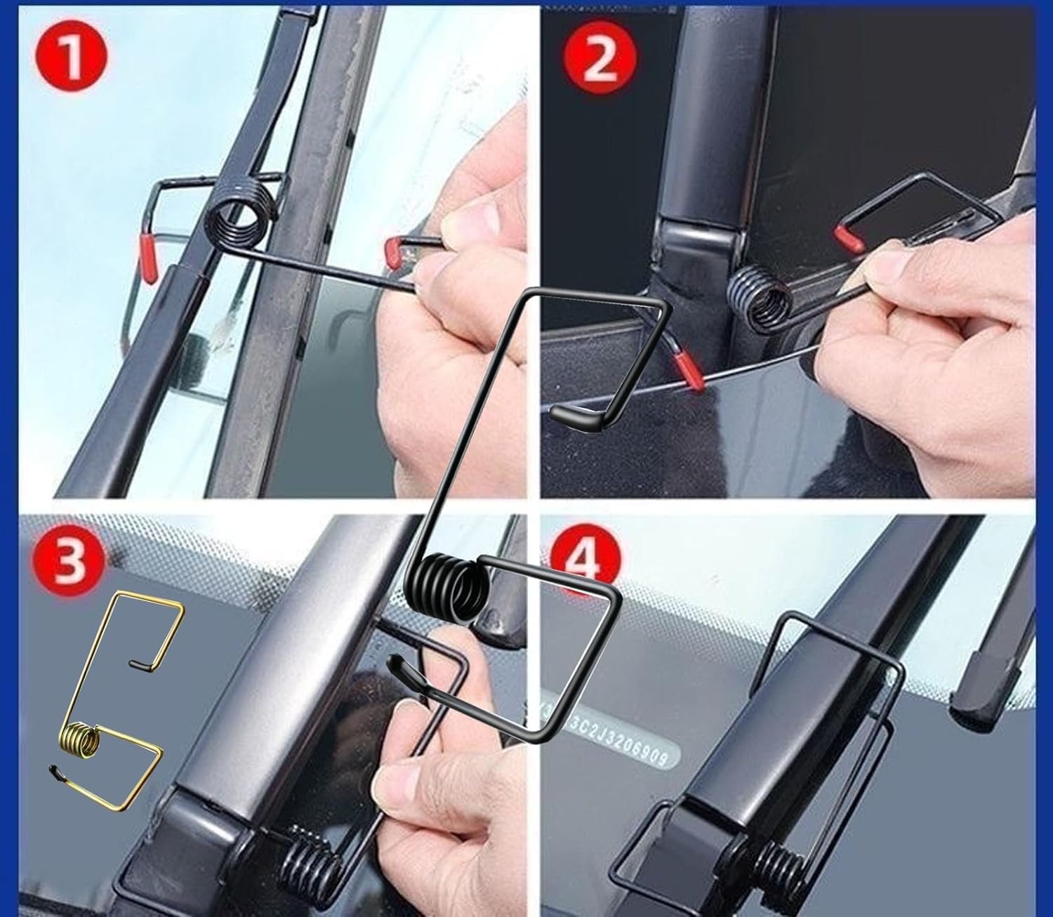 Wischerarm™ – Druckfeder-Booster für streifenfreies Wischen [1 + 1 Gratis]