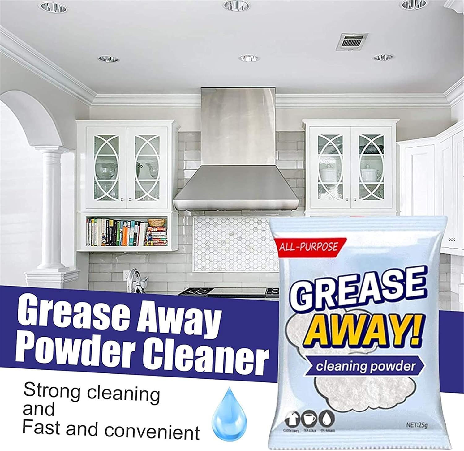 GreaseAway™ – Effektives Pulver gegen Fett- und Schmutzflecken [50 % Rabatt]