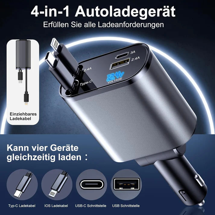 AutoCharge™ 4-in-1 Autoladegerät | 50% Rabatt