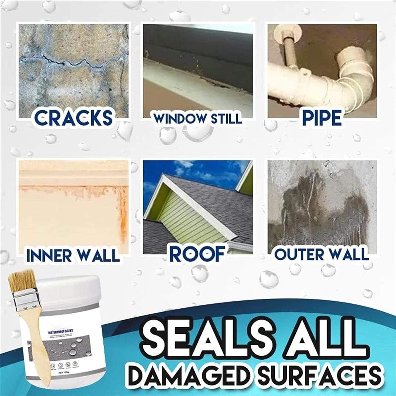 SealFix Dichtungsmasse – Transparente, wasserdichte und UV-beständige Dichtungsmasse für einfachen und langanhaltenden Schutz