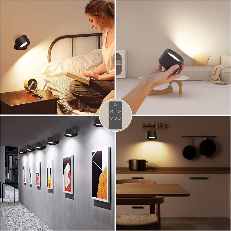 LumiPod Kabellose LED Wandleuchte – Drehbare Designlampe für flexibles Licht