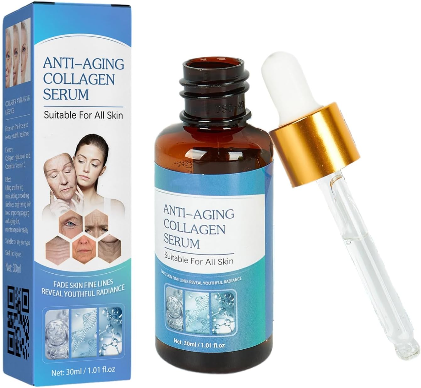 Botanique Anti-Aging Serum – Hyaluron Kollagen Serum für Glatte & Straffe Haut