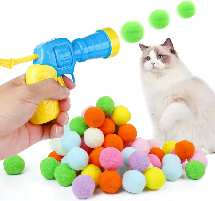 CatGun™ – Interaktiver Plüschball-Werfer für Katzen | 50% Rabatt