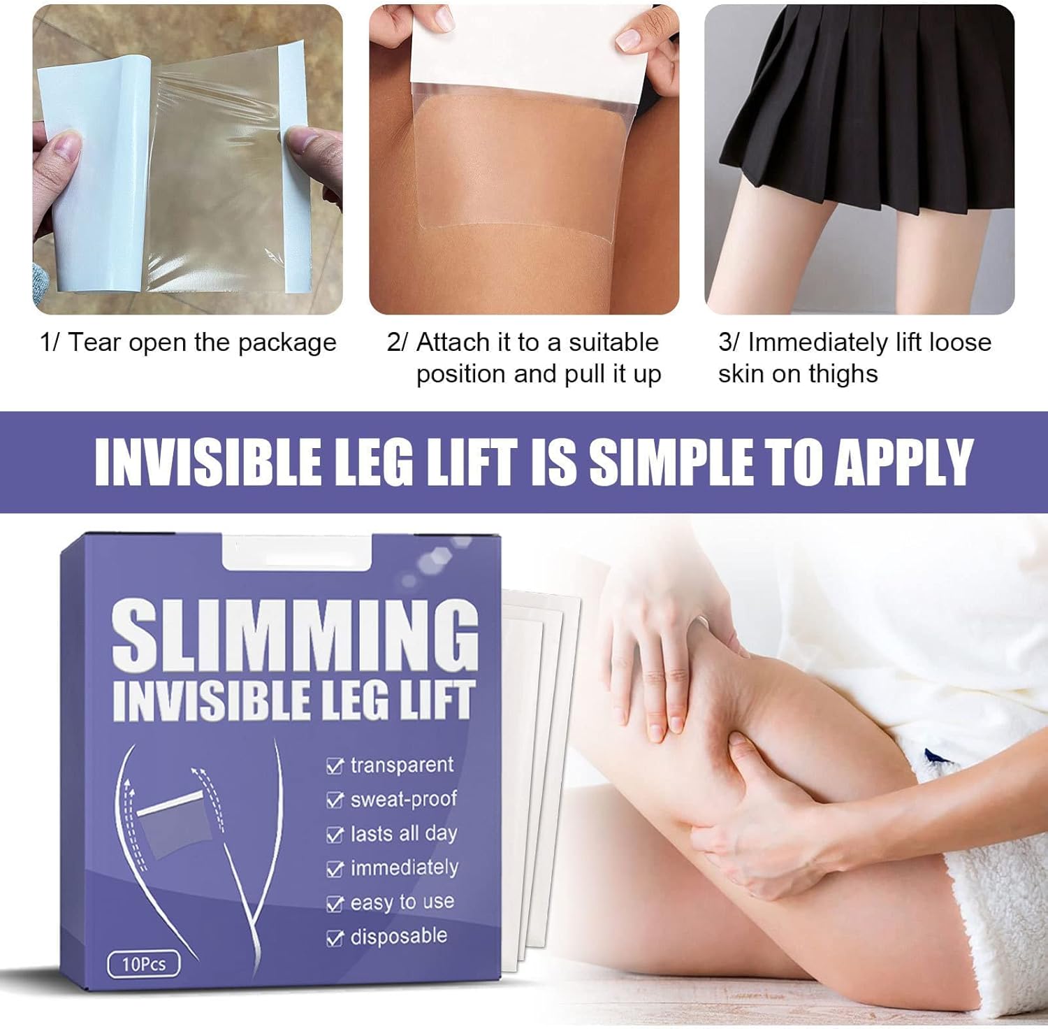 InvisiTight™ – Unsichtbare Pflaster für sofortige und effektive Hautstraffung [1 + 1 Gratis]