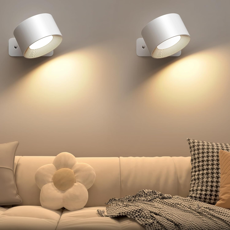 LumiPod Kabellose LED Wandleuchte – Drehbare Designlampe für flexibles Licht