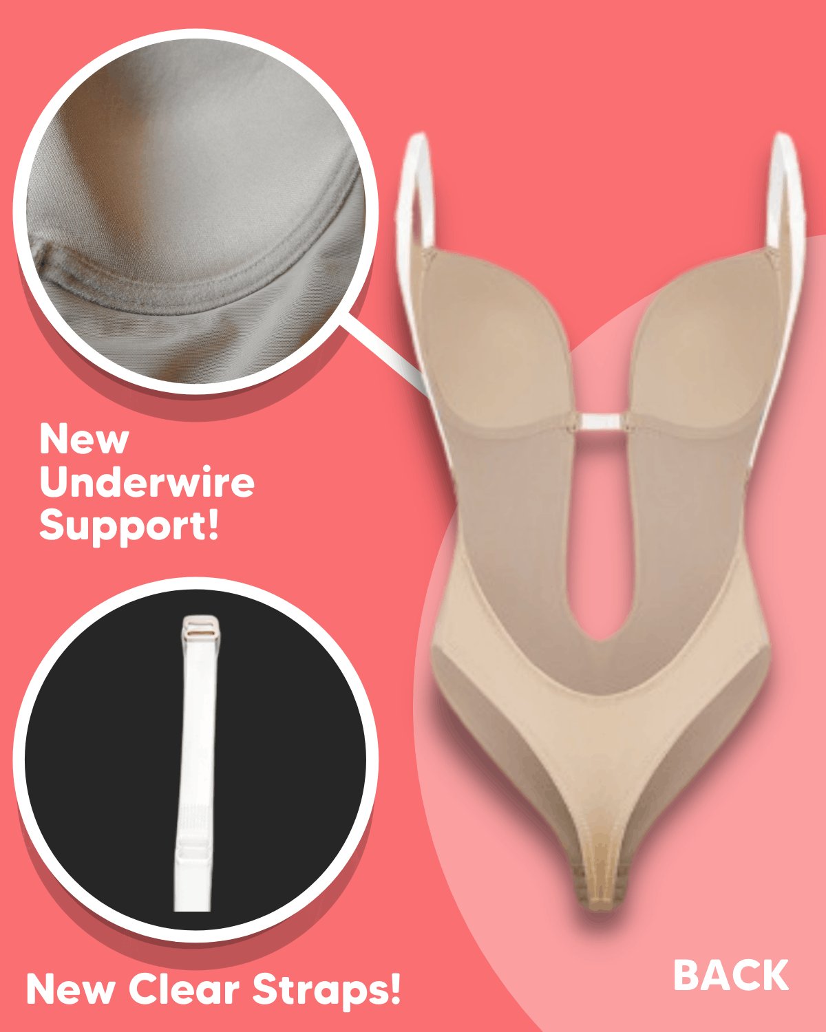 1 + 1 Gratis | BodyShape™ – Shapewear für rückenfreie Looks