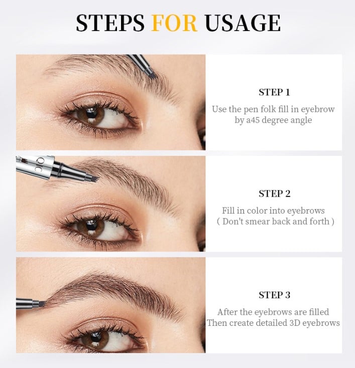 3DMicroblading™ – Wasserfester Augenbrauenstift für perfekte, langanhaltende Form [1 + 1 Gratis]