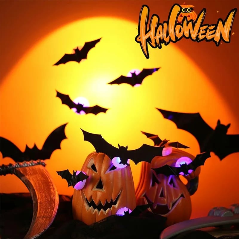 3D fliegende Halloween-Fledermaus-Wanddekorationen