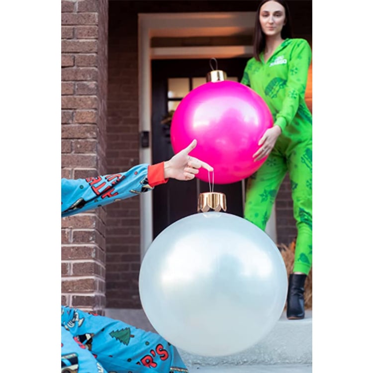 MerrySphere Aufblasbare Weihnachtskugel mit LED – Wetterfest & Wiederverwendbar