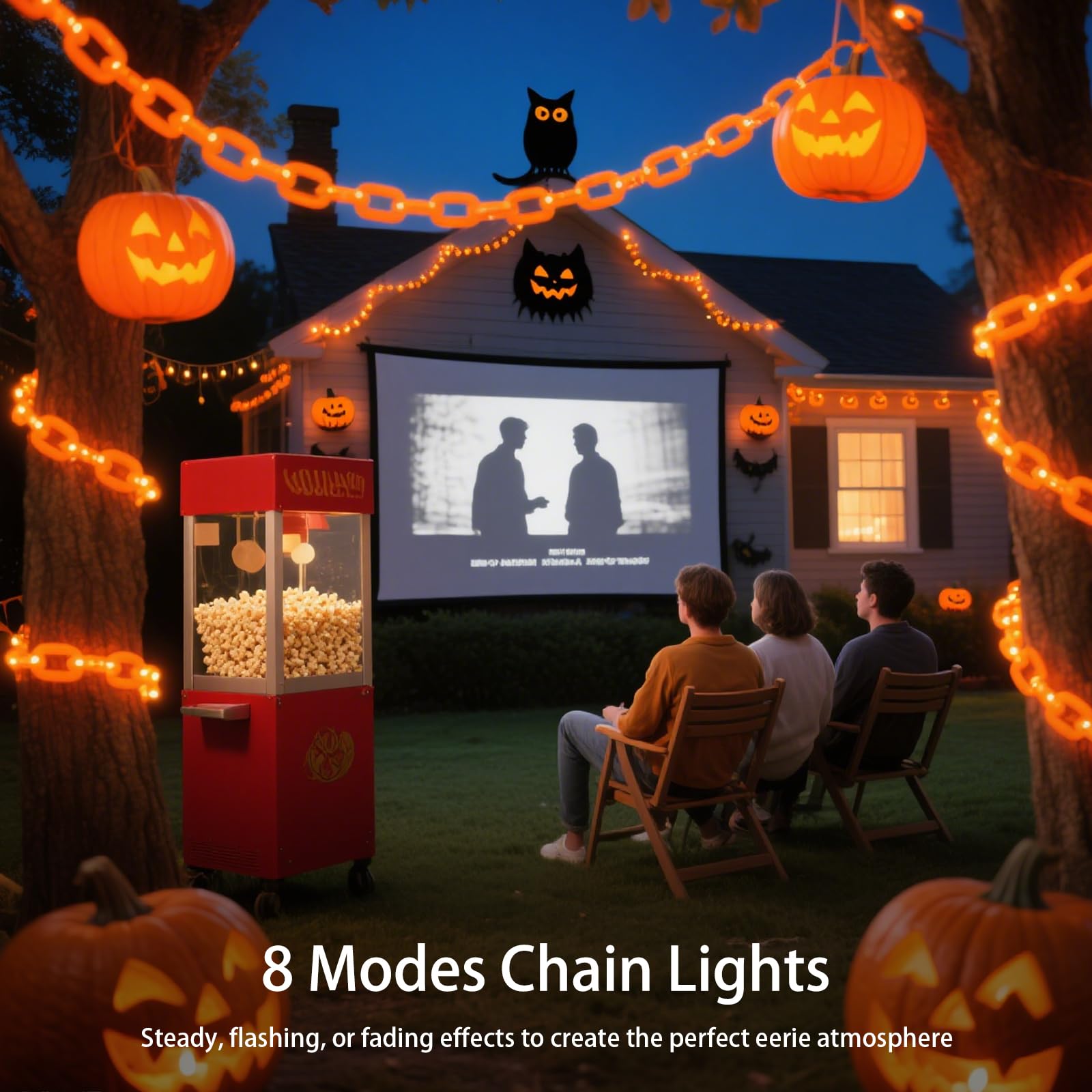Halloween Lichterkette im Kettendesign – Sturmfest & ohne Kurzschlussrisiko