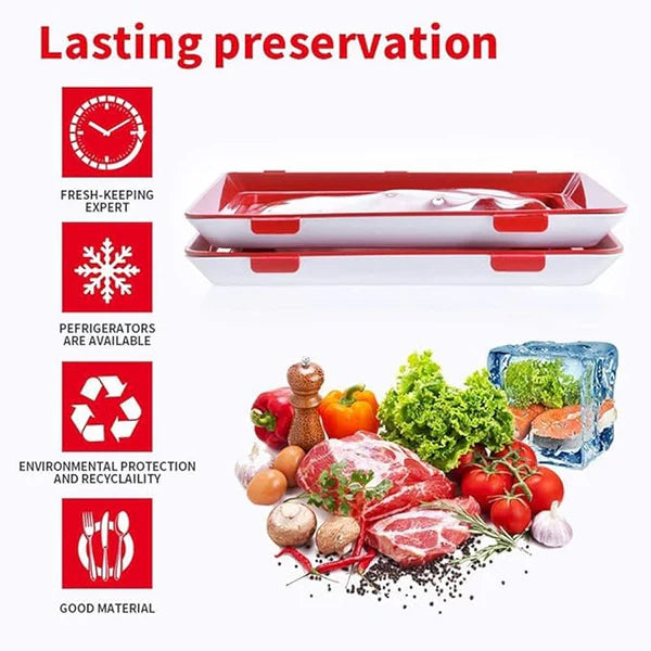 FreshGuard™ – Stapelbares kreatives Tablett zur Lebensmittelkonservierung | 1 + 1 Gratis