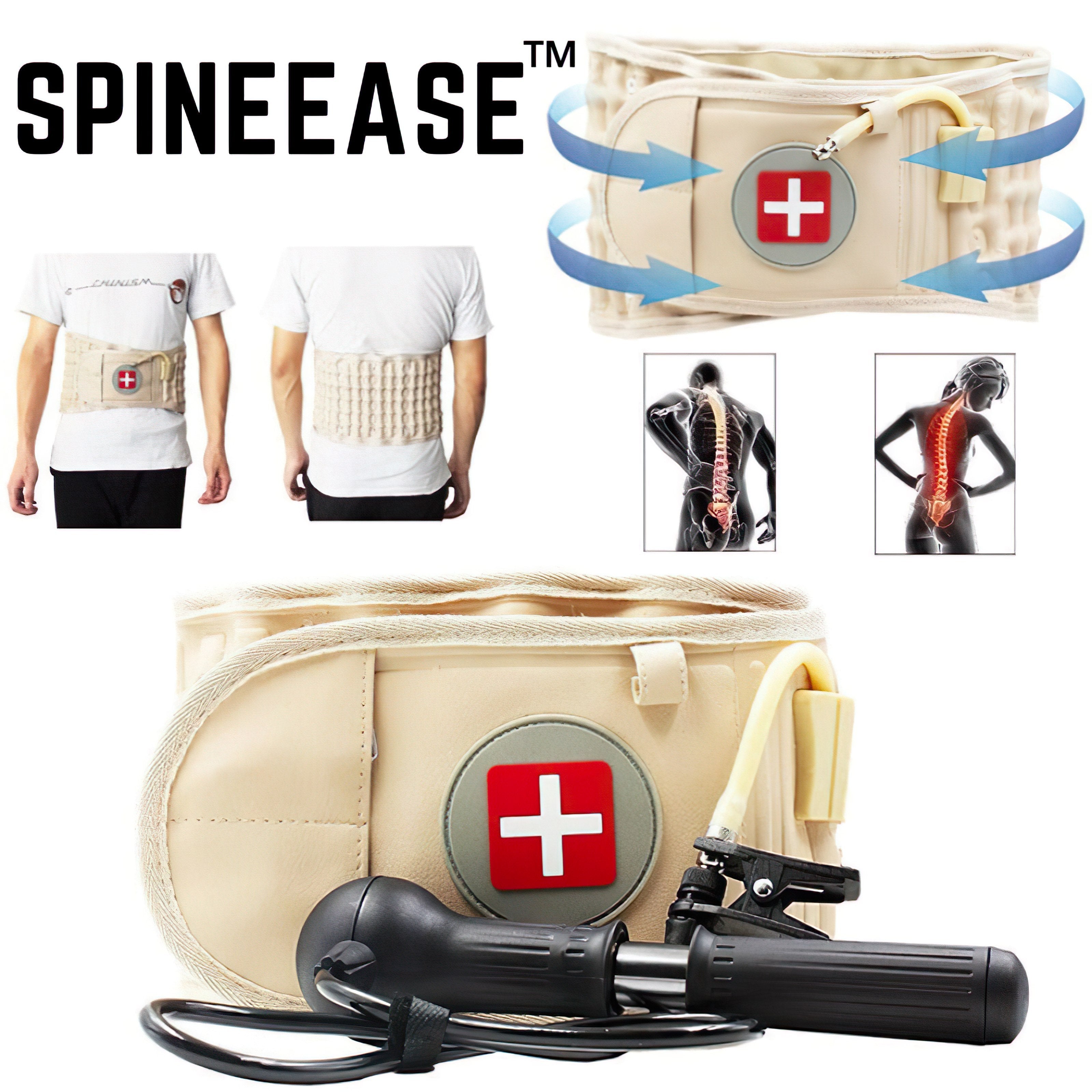 SpineEase™ – Dekompressions-Rückenstützgürtel für gezielte Entlastung und verbesserten Komfort [50 % Rabatt]