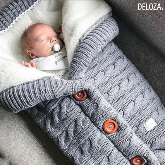 LittleCradle™ – Gestrickter Winterschlafsack Für Babies | 50% Rabatt