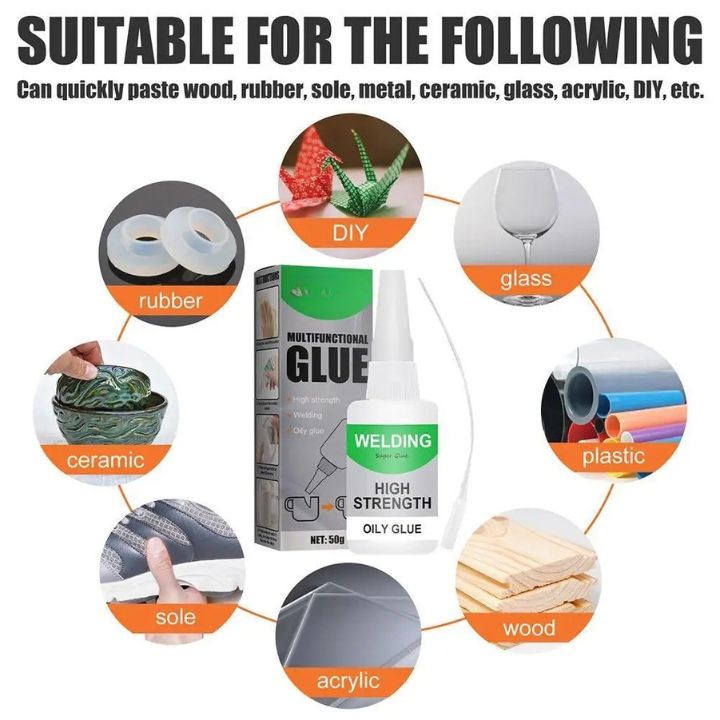 PowerGlue™ - Ölbasierter Hochleistungskleber für Glas, Keramik & Co. [1 + 1 Gratis]