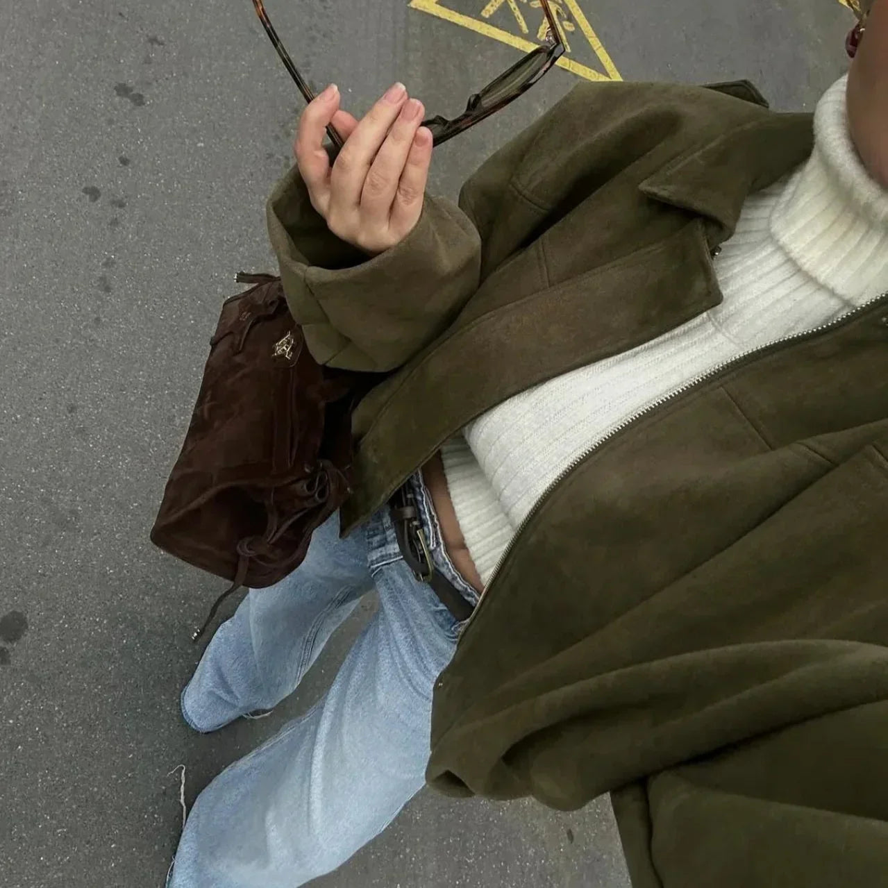 Meike™ – Weiche Wildlederoptik, voll gefüttert & stylisch modisch in Khaki [50% Rabatt]