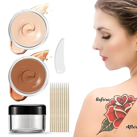 DermaVeil™ – Wasserfeste Abdeckung für Tattoos & Narben mit natürlichem Finish [1 + 1 Gratis]