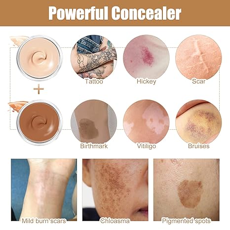 DermaVeil™ – Wasserfeste Abdeckung für Tattoos & Narben mit natürlichem Finish [1 + 1 Gratis]