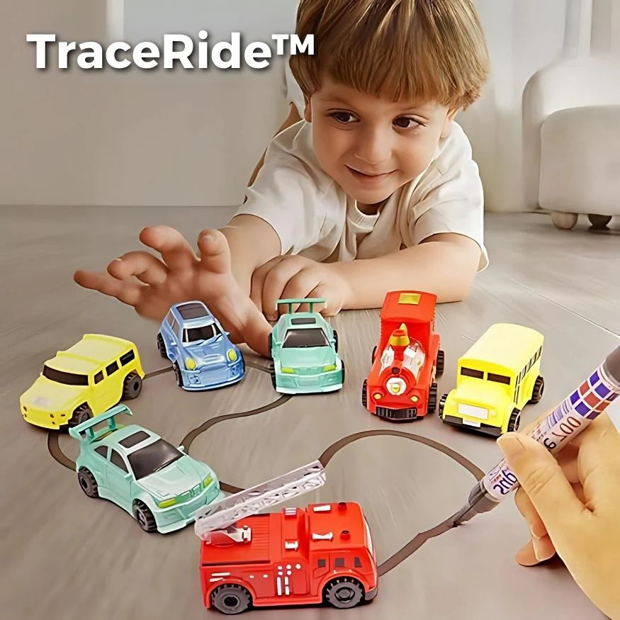 TraceRide™ – Nachvollziehbares Spielzeugauto mit Induktivstift | 50% Rabatt