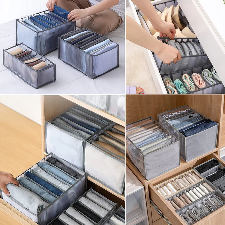 OrganizePro™ Kleiderschrank-Organizer (3stk) | 50% Rabatt