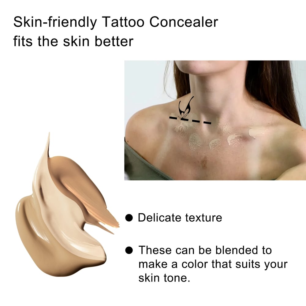 DermaVeil™ – Wasserfeste Abdeckung für Tattoos & Narben mit natürlichem Finish [1 + 1 Gratis]