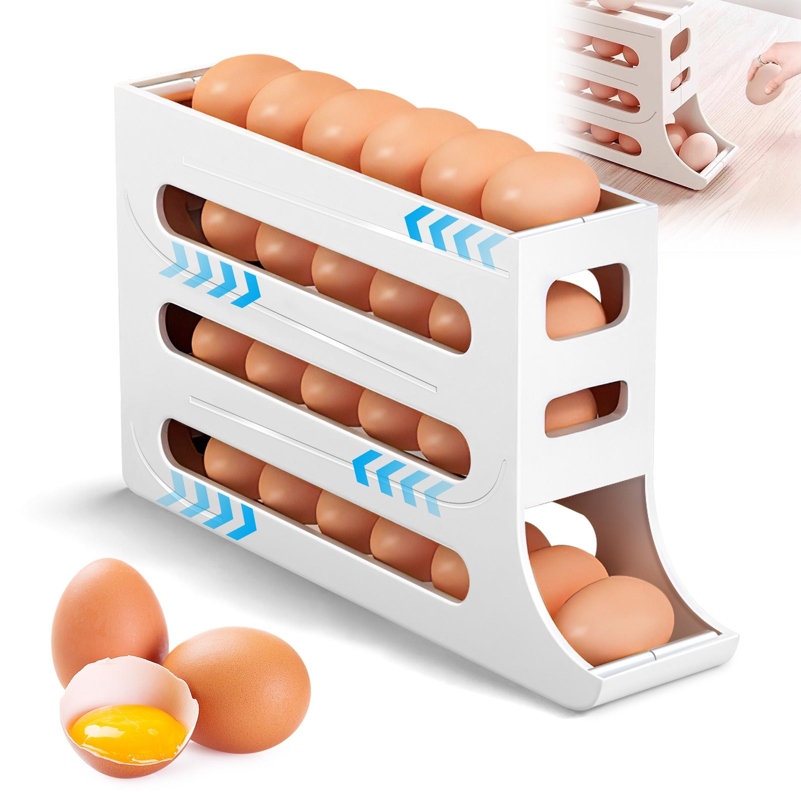 EggShelf™ - 4-stöckiger Eier-Organizer für Kühlschrank & Küche [50% Rabatt]
